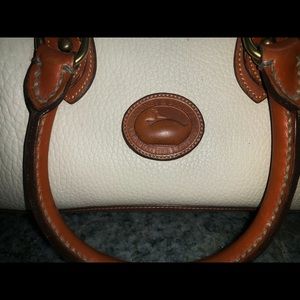 Dooney & Bourke vintage creme brown leather, purse